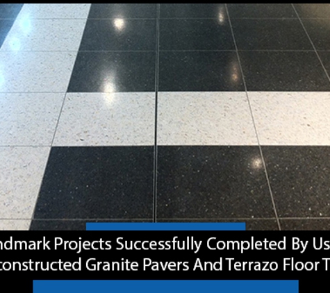 Pebblecrete Insitu PTY LTD - Smithfield, NSW. Landmark Projects Successfully Completed By Using Reconstructed Granite Pavers And Terrazo Floor Tiles