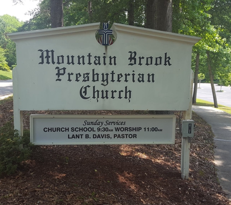 Mountain Brook Presbyterian Church - Birmingham, AL. Mountain Brook Presbyterian Church sign