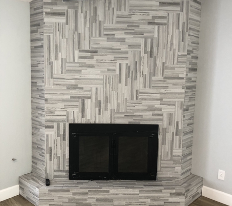 Vastine Remodeling & Construction - Dickinson, TX. Tiled Fireplace in Seabrook