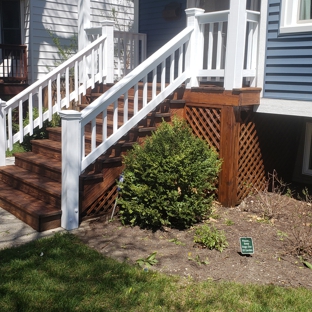 Windy City Painters - Chicago, IL. Evanston front porch power wash, staining and painting