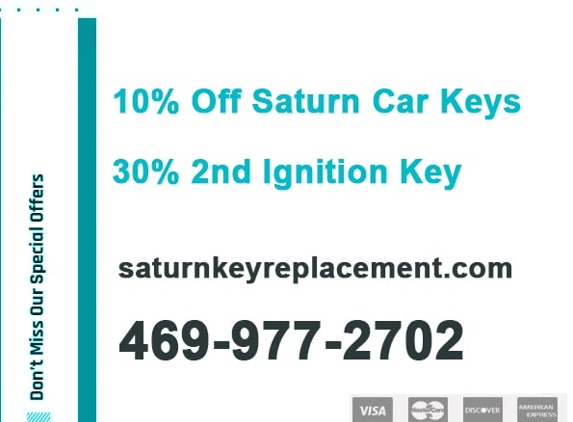 Saturn Key Replacement - Dallas, TX