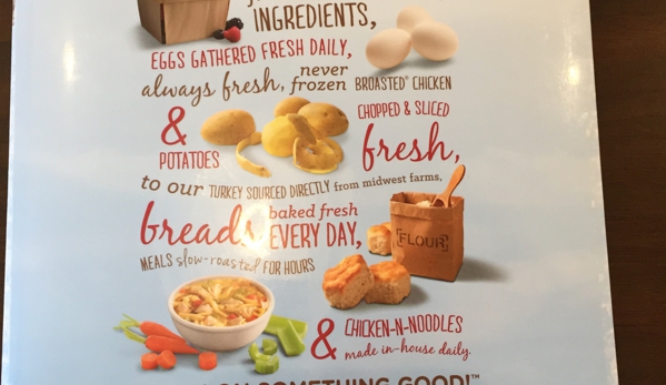 Bob Evans Restaurant - Warren, MI. Menu cover