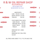 R and W Repair Service