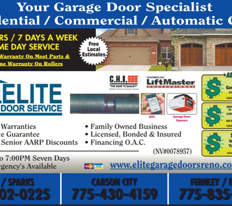 Elite Garage Door - Reno, NV