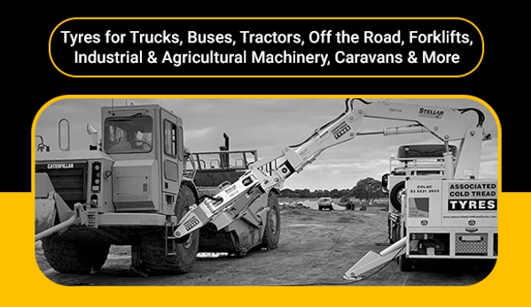 Associated Cold Tread Tyres - North Geelong, VIC. Tyres for Trucks, Buses, Tractors, Off the Road, Forklifts, Industrial & Agricultural Machinery, Caravans & More