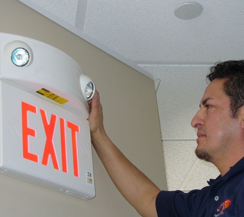 Fox Valley Fire & Safety Co.. Emergency lights and exit signs service and inspection by Fox Valley Fire & Safety Co.'s certified technician in Orland Park IL