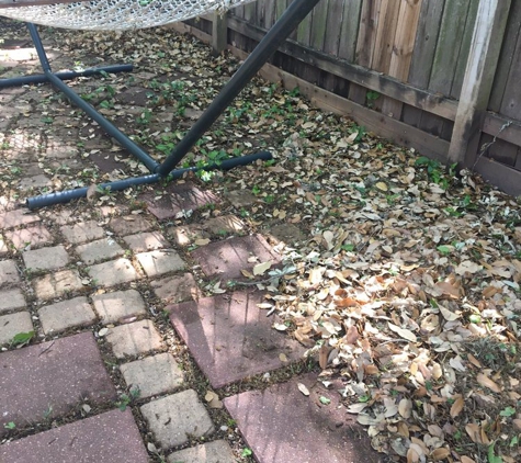 Robin Lawn Care - Dallas, TX. Their contractor Odell Lawn Services left the yard like this AND BROKE MY FRENCH WINDOWS. Still waiting for Robin to fix.