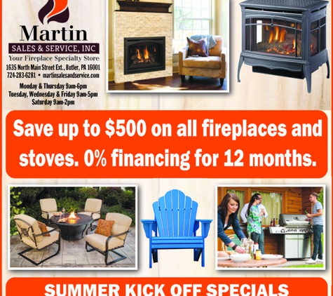 B F Martin Sales & Service - Butler, PA