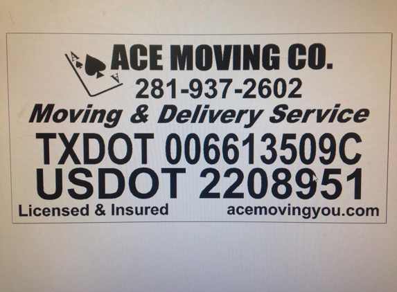 Ace Moving Co - Houston, TX