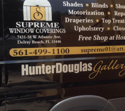 Supreme Window Covering Inc - Delray Beach, FL