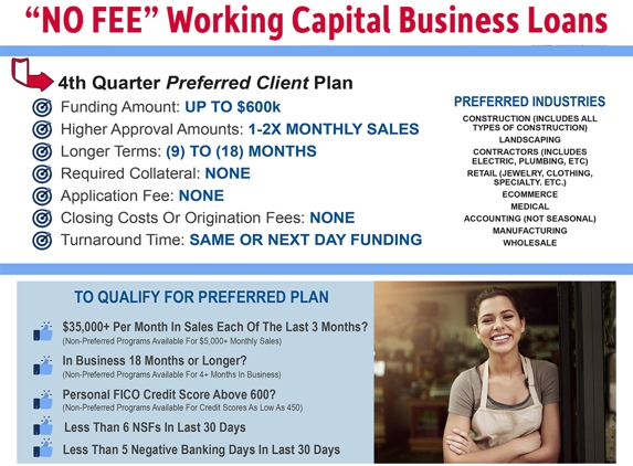 DAC Funding Solutions - Atlanta, GA. No Fee Working Capital Business Loans