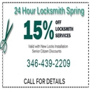 24 Hour Locksmith Spring - Locks & Locksmiths