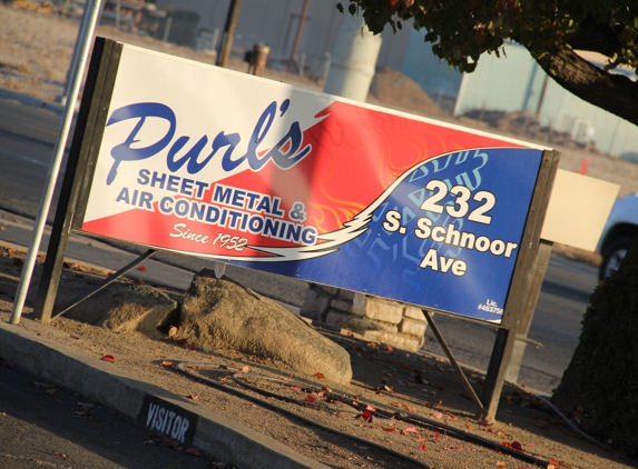 Purl's Sheet Metal & Air Conditioning - Madera, CA