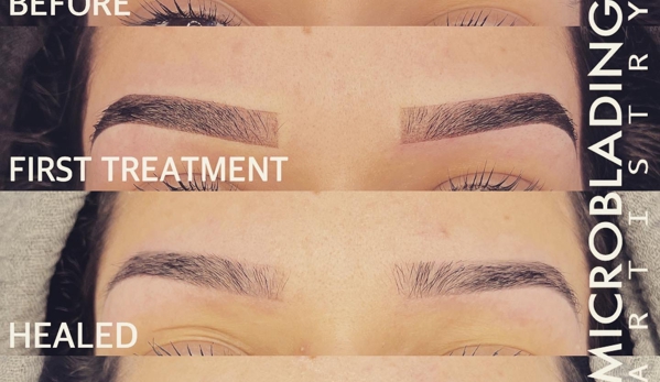 Microblading Artistry - Permanent MakeUp Studio - Renton, WA. Ombré Powder Brows