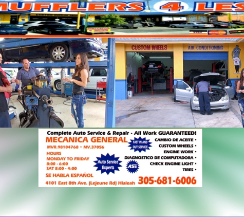 Mufflers for Less Auto Experts - Hialeah, FL