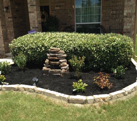 Southwest landscape and fence - Comfort, TX