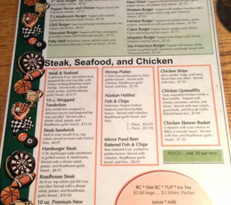 River Road House - Portland, OR. Menu