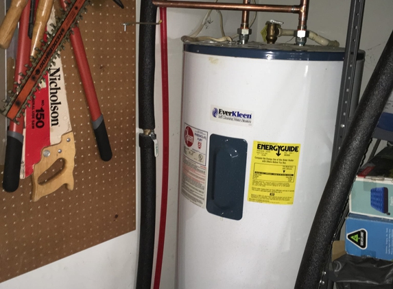Hiller Plumbing, Heating, Cooling & Electrical - Madison, AL. New water pipes at hot water heater