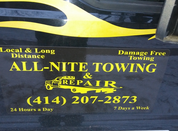 All-Nite Towing & Repair - Milwaukee, WI. Call now