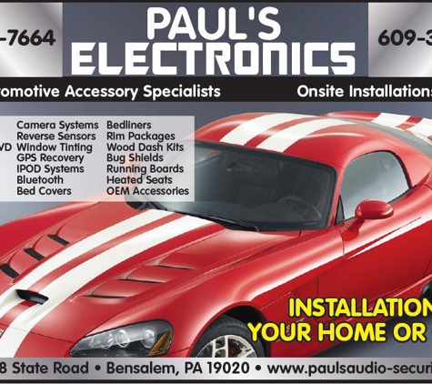 Paul's Electronics LLC Security - Bensalem, PA