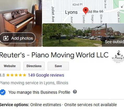 Piano Moving World - Lyons, IL. Here Is All Our New Update