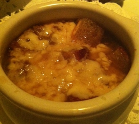 Stevens Steak & Seafood House - Commerce, CA. French onion soup