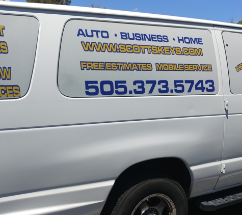 Scott's Key & Lock Solutions - Rio Rancho, NM. Van Side