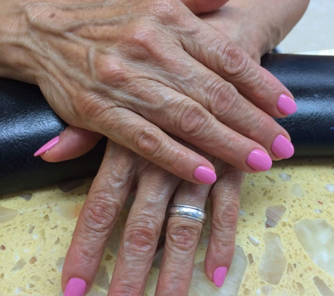 CV Nail and Spa - Colleyville, TX. Gel manicure