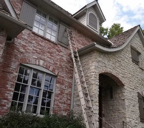 Seamless Gutters & More - Rogers, AR. Not only the gutters but a  roof patch to