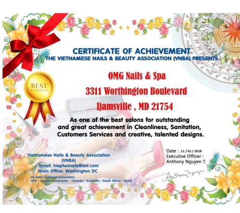 OMG Nails & Spa - Ijamsville, MD