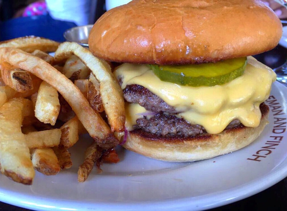 Holeman and Finch Public House - Atlanta, GA. Double cheeseburger and fries