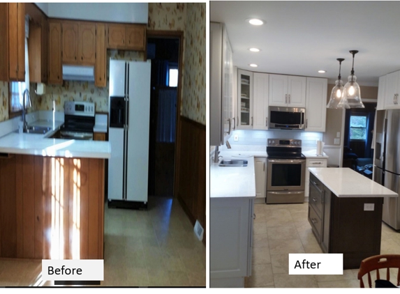 Venters' Construction Inc - Wilmington, NC. Kitchen Before/After Renovation