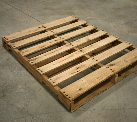 Diaz Pallet Company - Corona, CA. Standard 48X40 4-way #1 (GMA) shown. Real sturdy pallet.