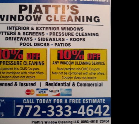 Piatti's Window Cleaning LLC - Stuart, FL