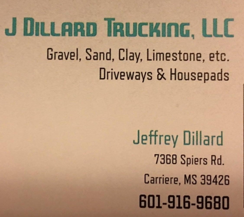 J Dillard's Trucking & Dozer Services - Carriere, MS