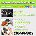 Locksmith Bloomfield MI