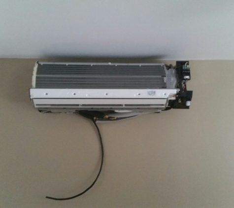 McEwan Mechanical, LLC - Galivants Ferry, SC. 3 ton ductless split system during instalation