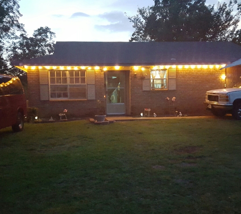 Rumsey Lawn & Landscape service Inc. - Shreveport, LA. We can lite up your home for the holidays or give it the security lighting it needs. All for curb appeal.