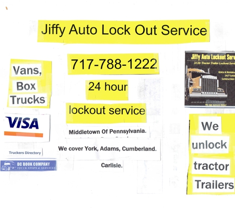 Jiffy Auto Lock Out Service - Dover, PA