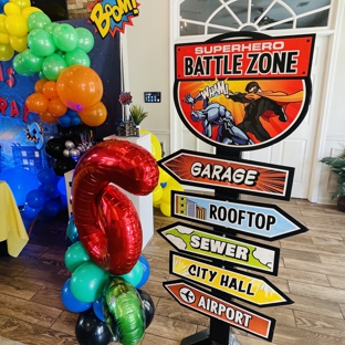 Gorgeous By Design - Roswell, GA. Superhero Party Props