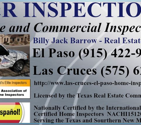 B&R Certified Home and Commercial Inspectors of Las Cruces NM and El Paso TX - El Paso, TX