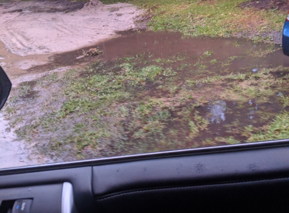 BVD Septic LLC - Jacksonville, FL. This happens every time it rains now, and the owner said this doesn't look bad.
