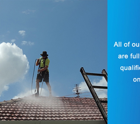 Town & Country Roof Restoration - Belmont, NSW. All of our employees are fully trained & qualified to work on roofs.