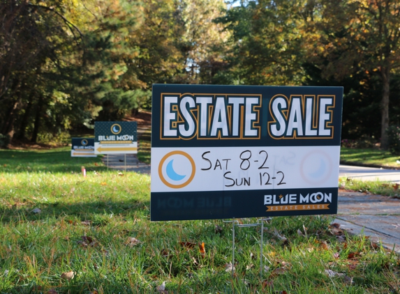 Blue Moon Estate Sales of Raleigh - Fuquay Varina, NC. Blue Moon Estate Sales of Raleigh Road Signs