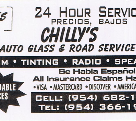 Chilly's Auto Glass 24HR Road Service