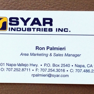 Syar Industries Inc. - Healdsburg, CA