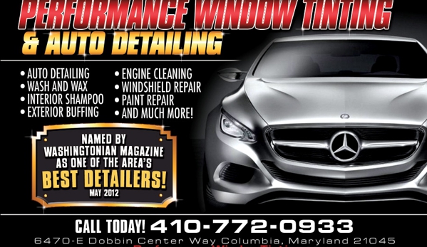 Performance Window Tinting & Auto Detailing - Columbia, MD