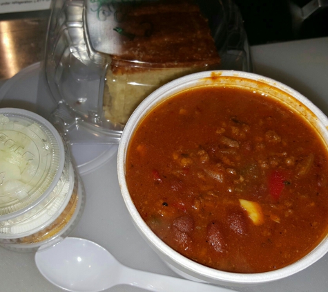 Next Step Soul Food Cafe - Dorchester Center, MA. Beef Chili with all the fixin's 