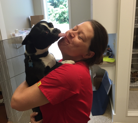 Goose Creek Pet Care (Veterinary Hospital with home visits) - Franklin, TN. This little guy gave our nurse an unsolicited kiss, we were blessed to snap a perfectly timed picture :-)