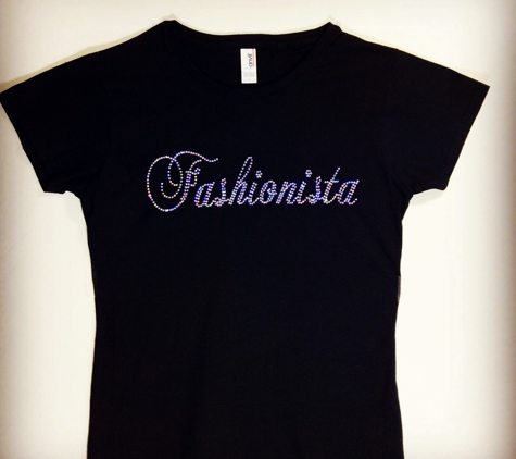 SIC Apparel Customs - Jamaica, NY. Personlized Rhinestone shirts great for Bridal parties